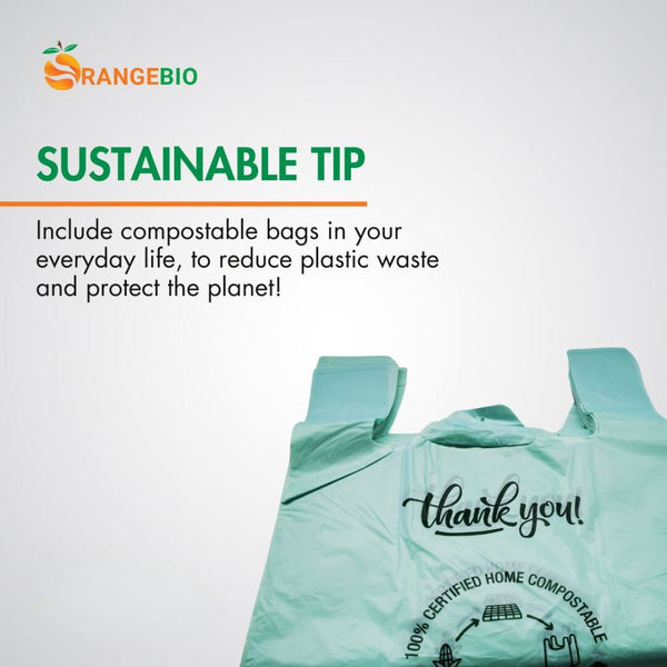 Bring your compostable bags when grocery shopping!