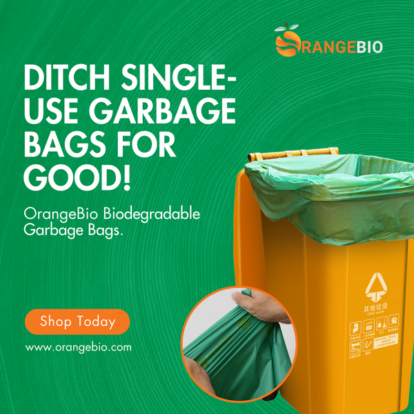 Make a clean break from plastic waste with our biodegradable garbage bags. ♻✅