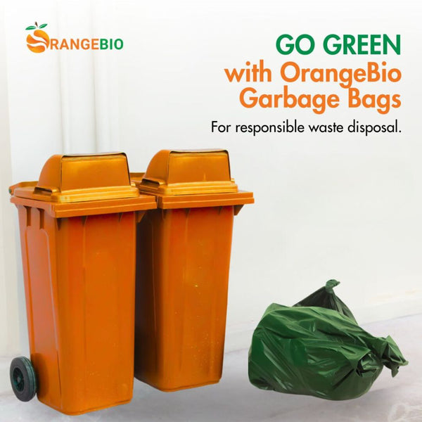 Go green with OrangeBio Garbage Bags